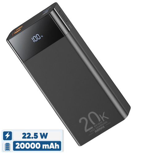 پاوربانک 22.5 وات ریمکس مدل RPP-450 22.5W ظرفیت 20000 میلی آمپر ساعت