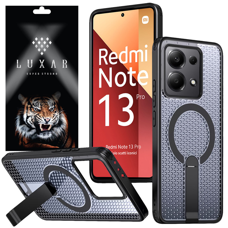 کاور لوکسار مدل note13Pro _AirMag مناسب برای گوشی موبایل شیائومی Redmi Note 13 Pro 4G / Poco M6 Pro 4G / Note 14S 4G