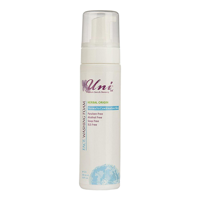 فوم پاک کننده آرایش یونی لد مدل Normal And Combination Skin حجم 200 میلی لیتر
