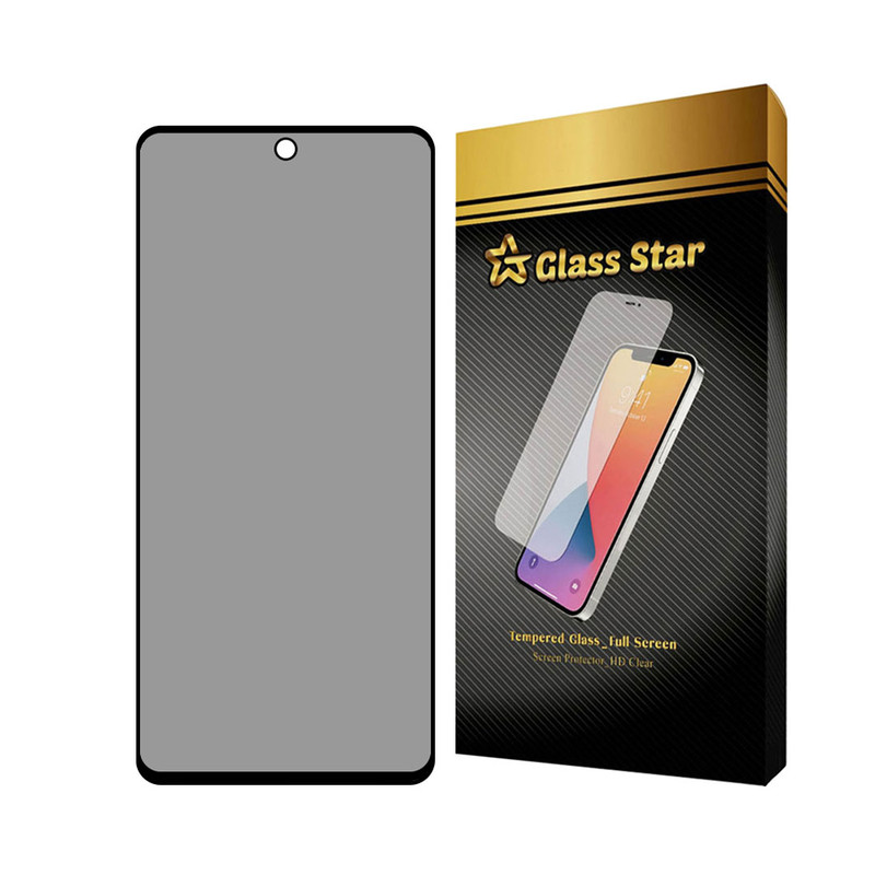 محافظ صفحه نمایش حریم شخصی گلس استار مدل PRIVFULLG مناسب برای گوشی موبایل شیائومی Redmi Note 12 Pro 4G / Note 12 Pro 5G / Note 12 Pro Plus / Poco X5 Pro