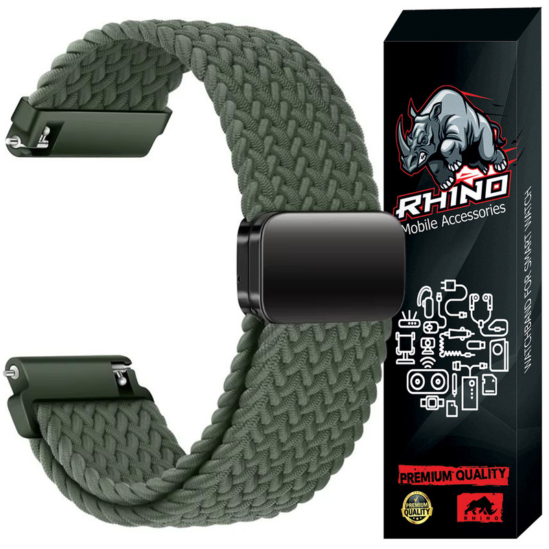 بند راینو مدل Braid Magnet مناسب برای ساعت هوشمند شیائومی Redmi Watch 5 Active / Redmi Watch 5 Lite 22mm
