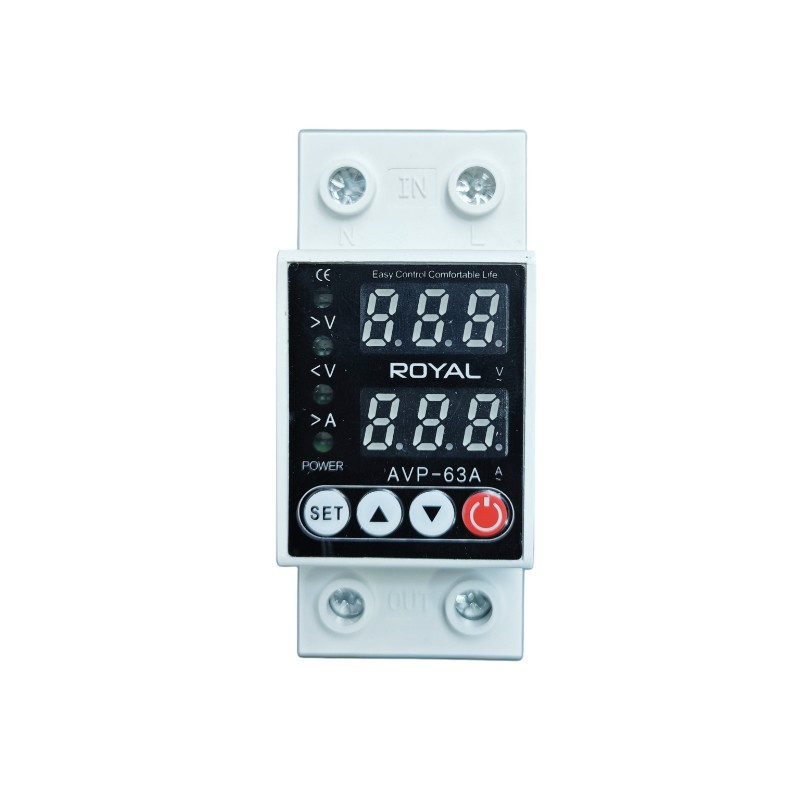 محافظ ولتاژ 63 آمپر رویال مدل 2P63A
