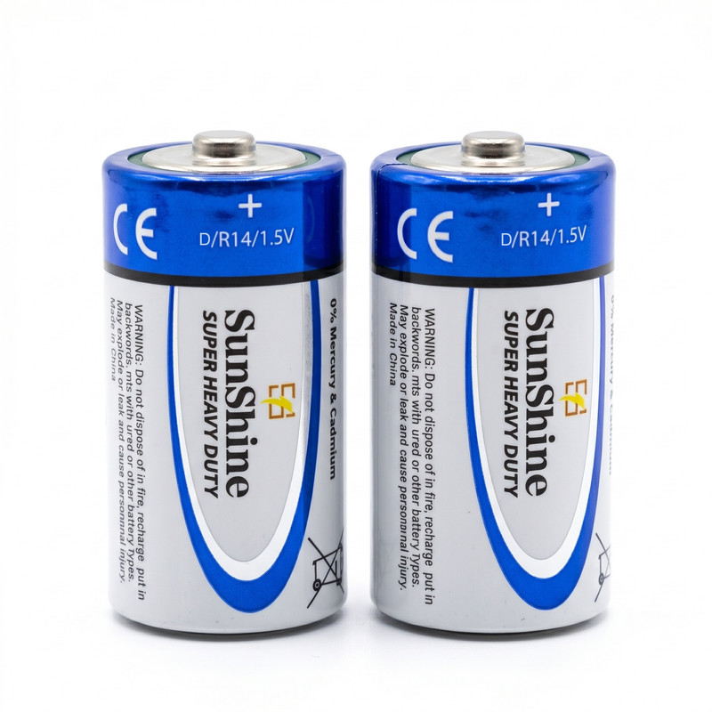 باتری D سانشاین مدل super heavy duty بسته ۲ عددی