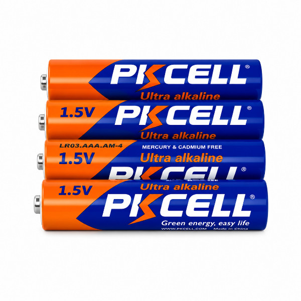 باتری نیم قلمی پی‌کی سل مدل ultra alkaline بسته ۴ عددی