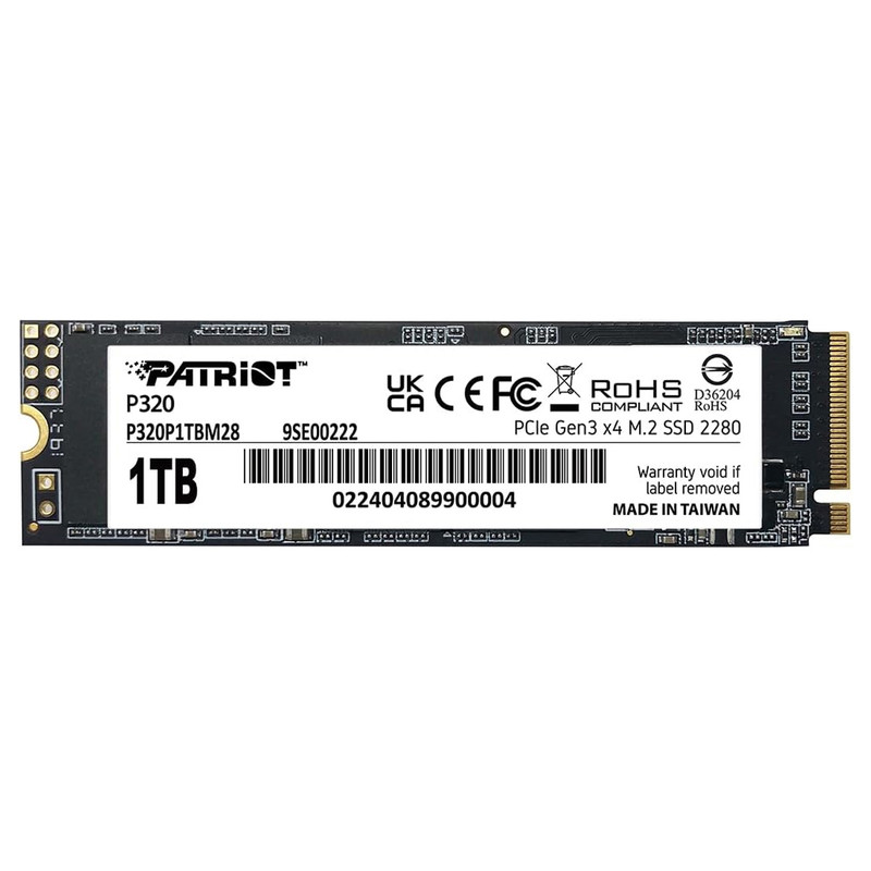 اس اس دی اینترنال PCIe Gen3 x4 پتریوت مدل P320 ظرفیت 1 ترابایت