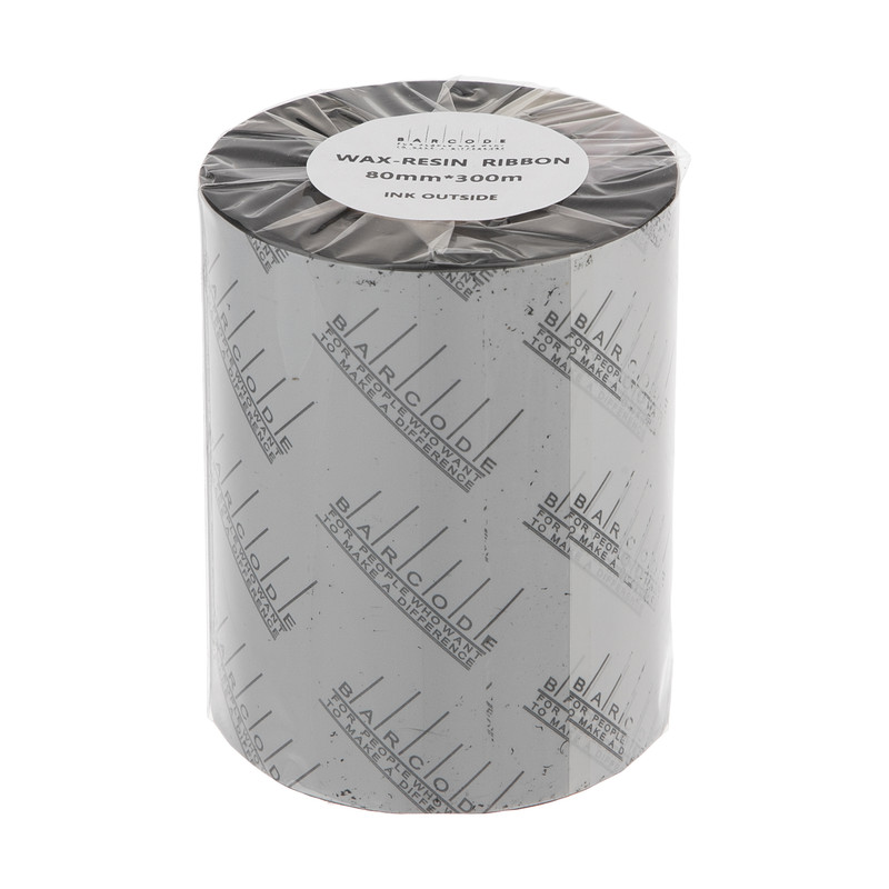 ریبون پرینتر لیبل زن بارکد مدل Wax-Resin 80 mm x 300 m