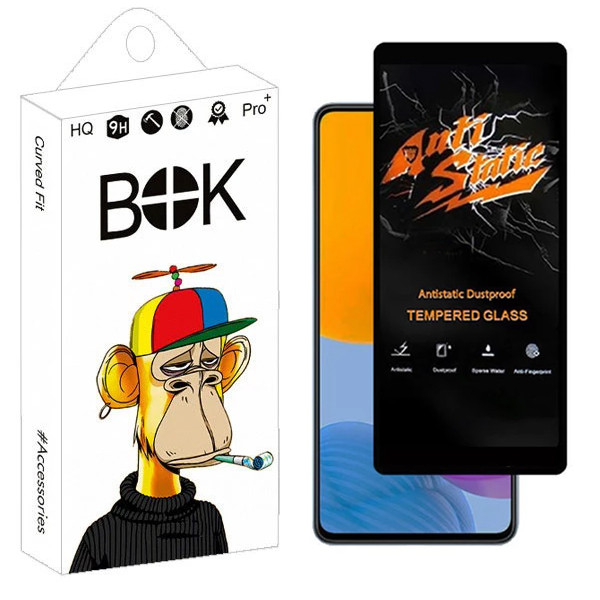 محافظ صفحه نمایش بوک مدل Carbon Antistatic مناسب برای گوشی موبایل سامسونگ Galaxy A73 5G / M51 / Note 10 Lite