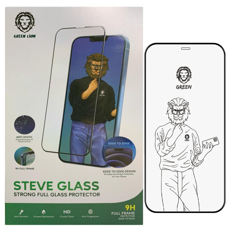محافظ صفحه نمایش گرین مدل steve glass مناسب برای گوشی موبایل اپل iphone 14 pro