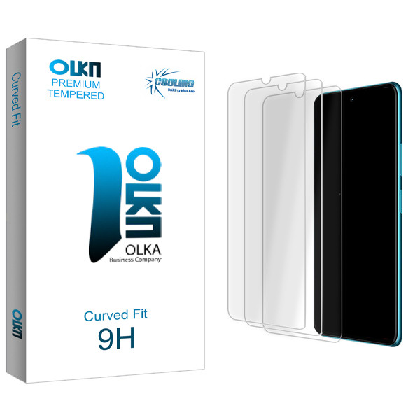 محافظ صفحه نمایش شیشه ای کولینگ مدل Olka Glass MIX3 مناسب برای گوشی موبایل شیائومی Note 8 بسته سه عددی
