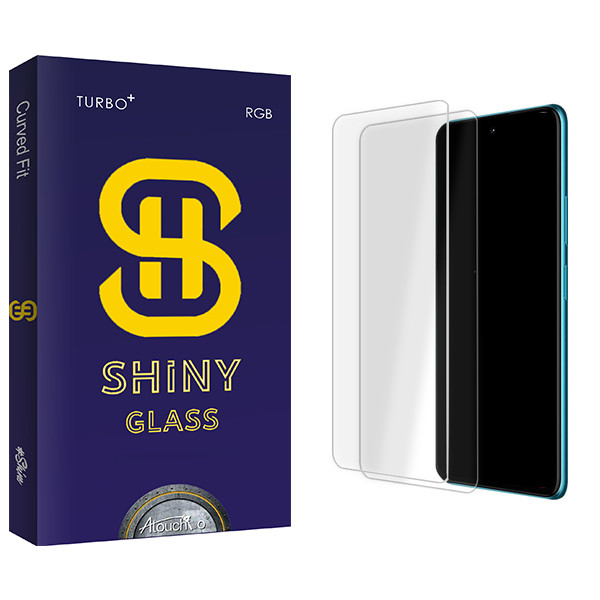 محافظ صفحه نمایش شیشه ای آتوچبو مدل Shiny Glass MIX مناسب برای گوشی موبایل سامسونگ Galaxy A71 \ A72 \ A73 \ M51 \ M52 \ M62 بسته دو عددی