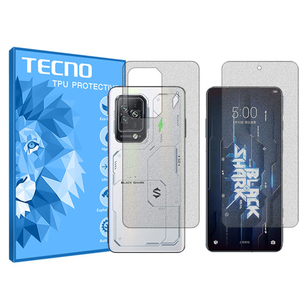 محافظ صفحه نمایش مات تکنو مدل HyMTT مناسب برای گوشی موبایل شیائومی Black Shark 5 Pro به همراه محافظ پشت گوشی
