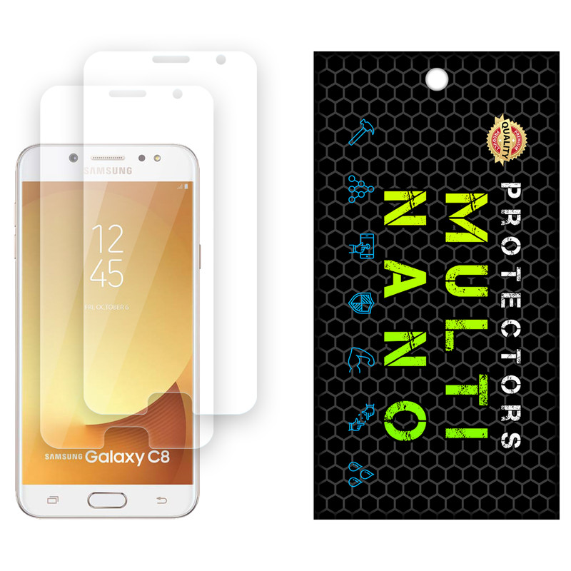 محافظ صفحه نمایش شفاف مولتی نانو مدل X-S2N مناسب برای گوشی موبایل سامسونگ Galaxy C8 بسته دو عددی