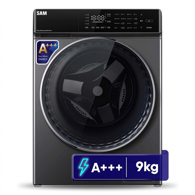 ماشین لباسشویی 9 کیلوگرم اتوماتیک سام مدل DD-P1485/IN