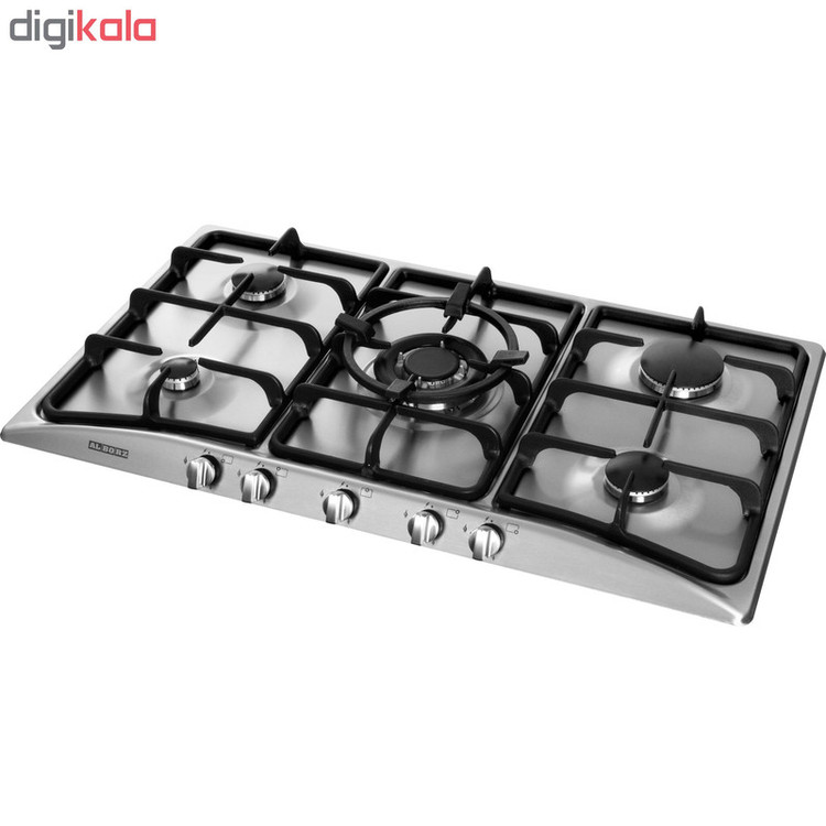 اجاق گاز صفحهای پنج شعله استیل البرز مدل S-5906