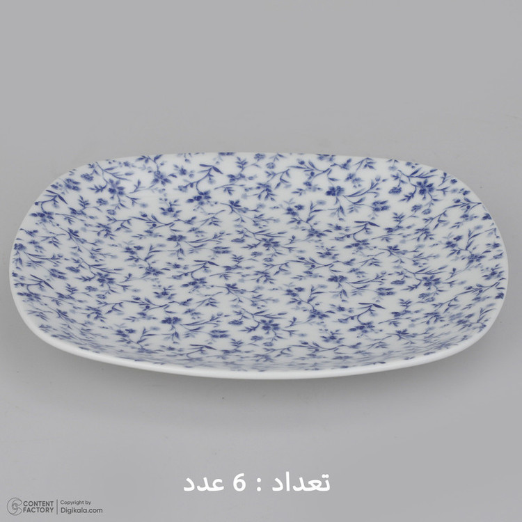 سرویس غذاخوری 27 پارچه چینی زرین ایران مدل کواترو ورنیکا درجه یک