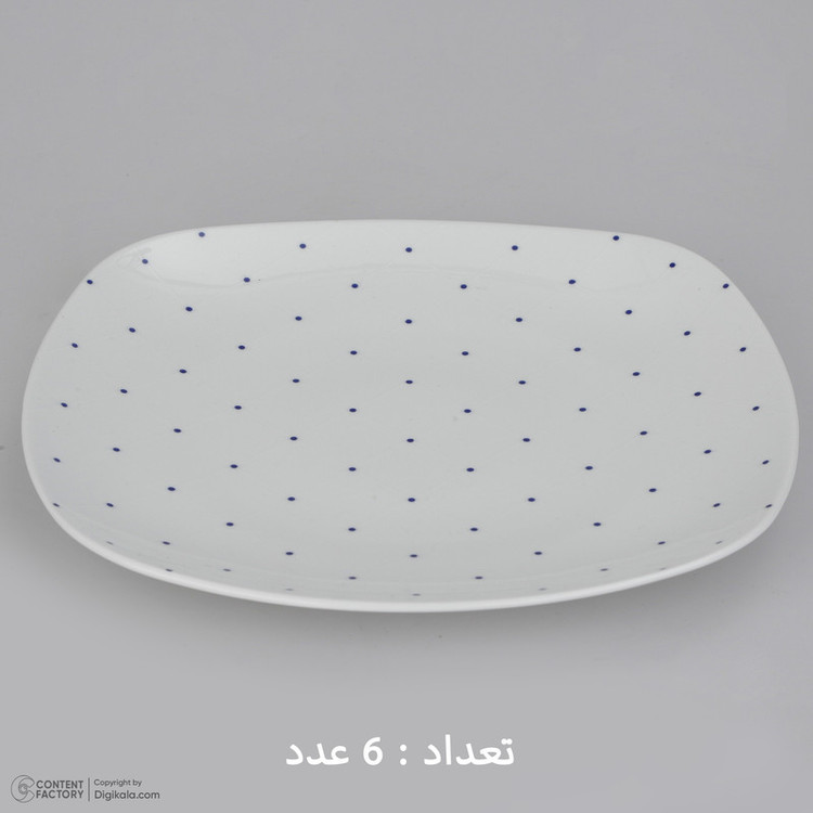 سرویس غذاخوری 27 پارچه چینی زرین ایران مدل کواترو ورنیکا درجه یک