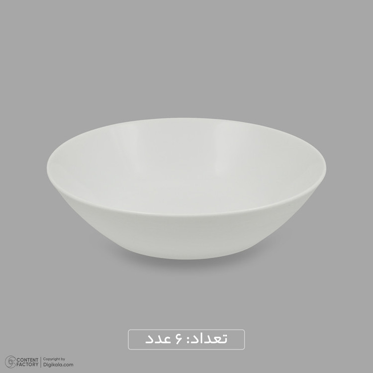 سرویس غذاخوری چینی 25 پارچه 6 نفره مقصود مدل دایره کد 001