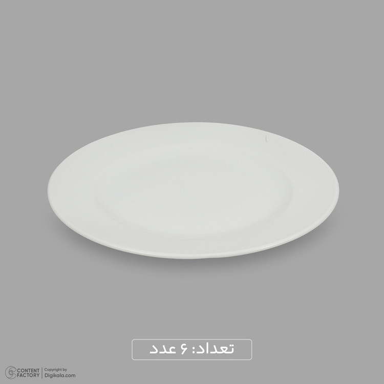 سرویس غذاخوری چینی 25 پارچه 6 نفره مقصود مدل دایره کد 001