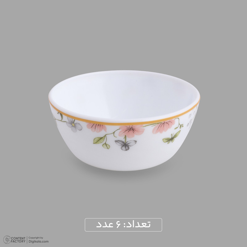 سرویس غذاخوری اوپال 26 پارچه 6 نفره دینو مدل Butterfly