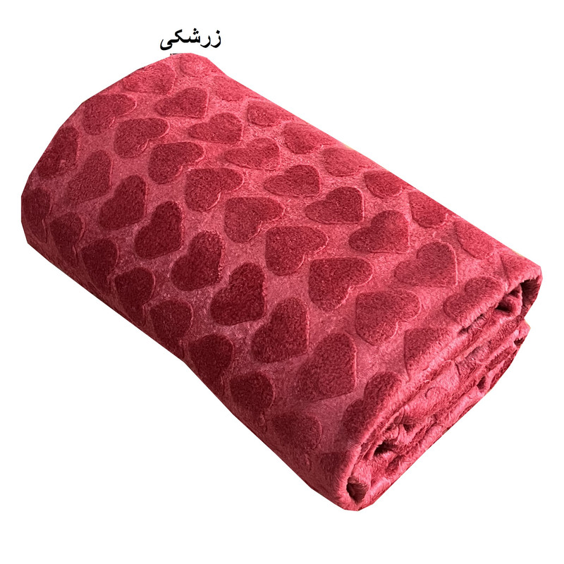 پتو مسافرتی 1 نفر شایسته مدل قلبی سایز 200×155 سانتیمتر