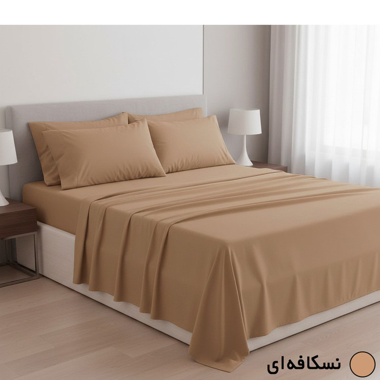 سرویس ملحفه 2 نفره 4 تکه مانیکاهوم مدل simple plus