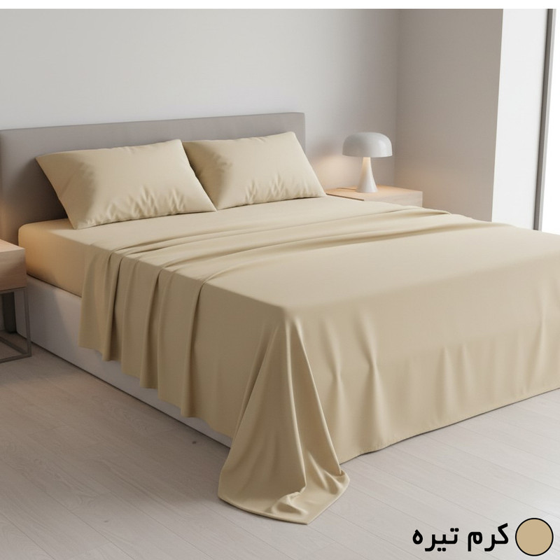 سرویس ملحفه 2 نفره 4 تکه مانیکاهوم مدل simple plus