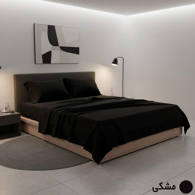 سرویس ملحفه 2 نفره 4 تکه مانیکاهوم مدل simple plus