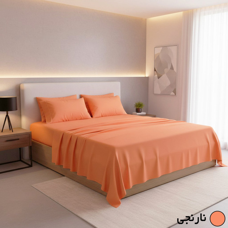 سرویس ملحفه 2 نفره 4 تکه مانیکاهوم مدل simple plus