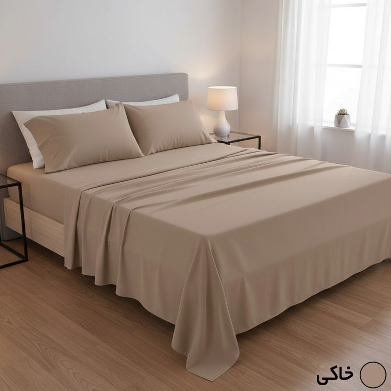 سرویس ملحفه 2 نفره 4 تکه مانیکاهوم مدل simple plus