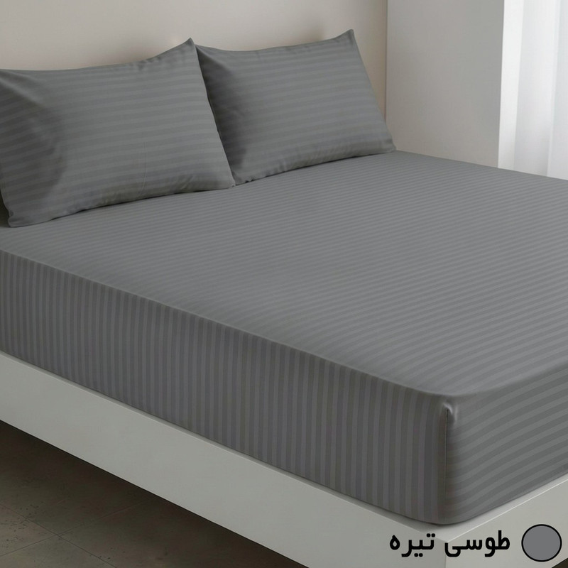 سرویس ملحفه 2 نفره 3 تکه مانیکاهوم مدل هتلی PARALLEL PLUS