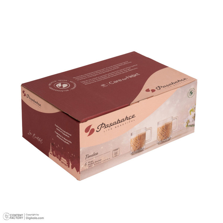 استکان پاشاباغچه مدل Timeless 55462 بسته 6 عددی