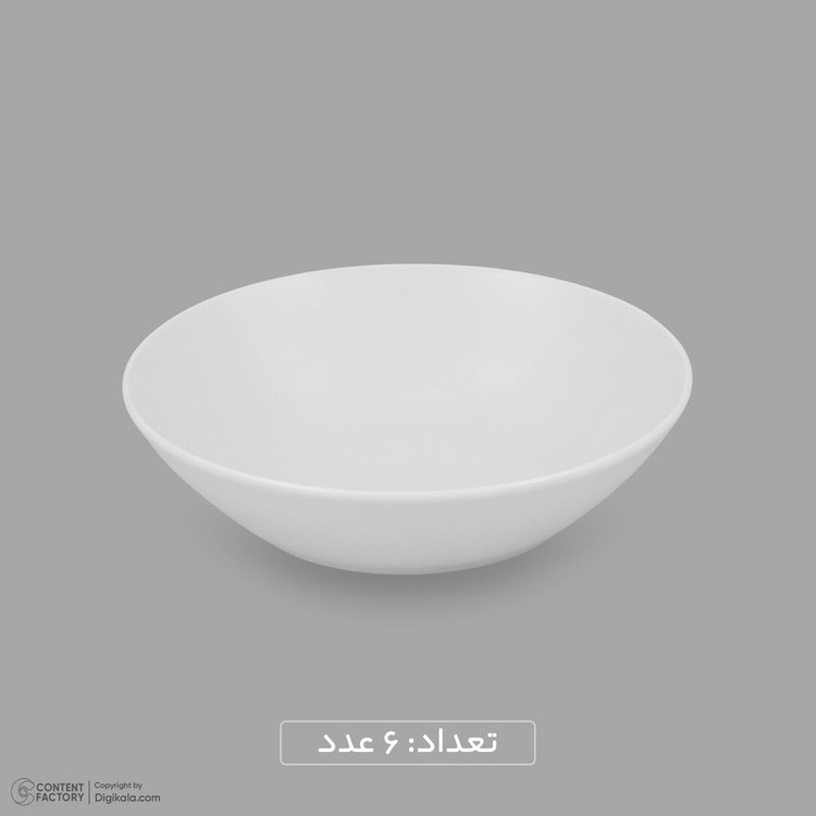 سرویس غذاخوری چینی 25 پارچه 6 نفره مقصود مدل دایره کد 010