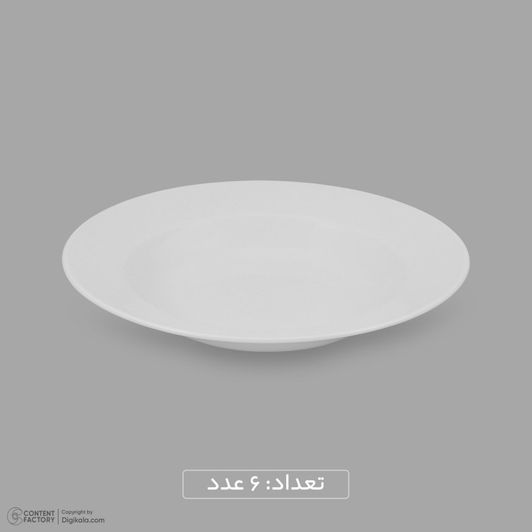 سرویس غذاخوری چینی 25 پارچه 6 نفره مقصود مدل دایره کد 010
