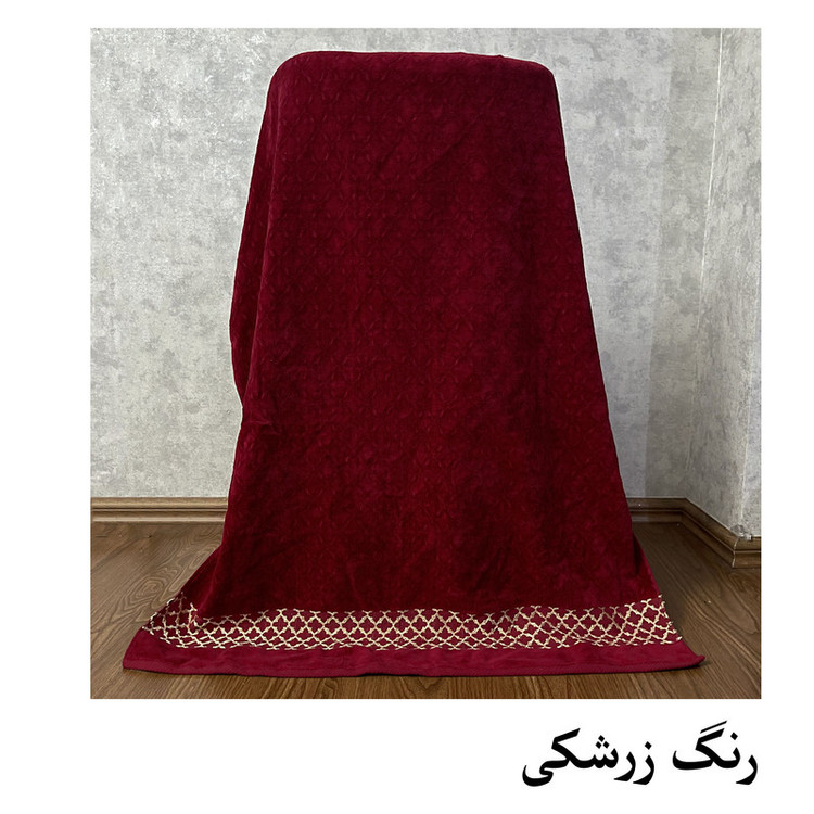 حوله حمام هنرمند مدل کریستال سایز 165x100 سانتی متر