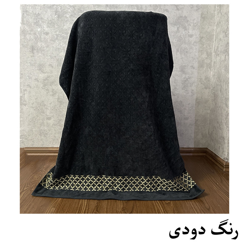 حوله حمام هنرمند مدل کریستال سایز 165x100 سانتی متر