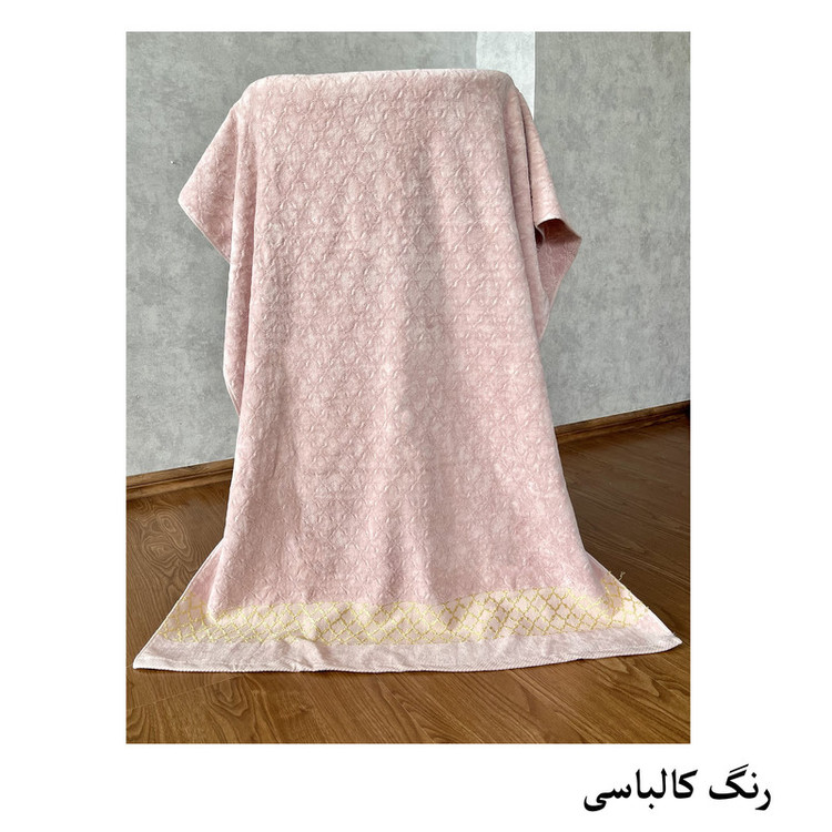 حوله حمام هنرمند مدل کریستال سایز 165x100 سانتی متر