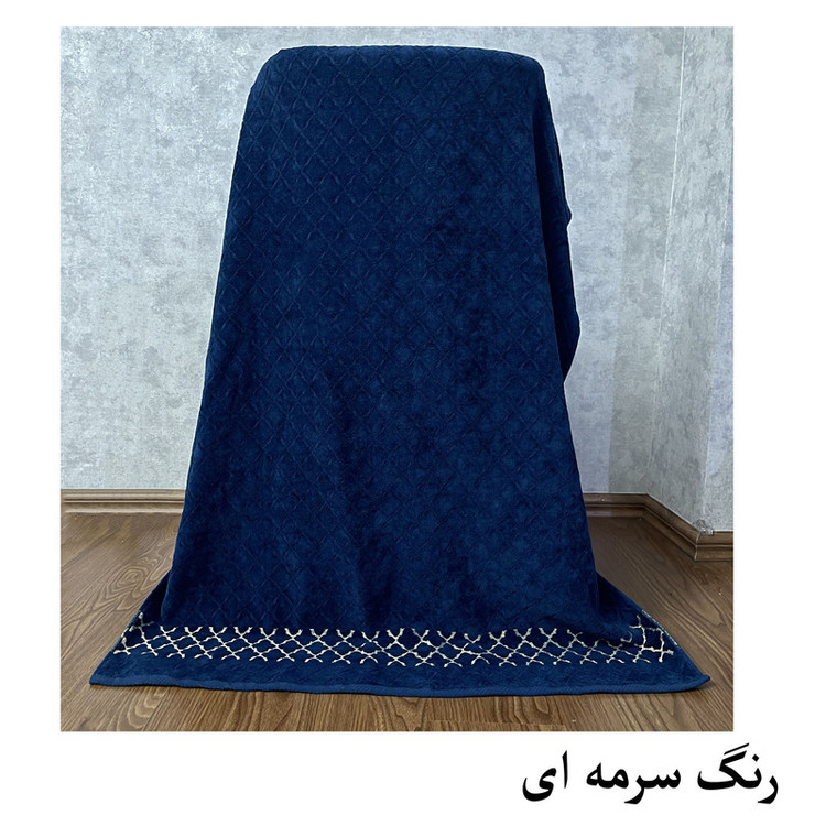 حوله حمام هنرمند مدل کریستال سایز 165x100 سانتی متر