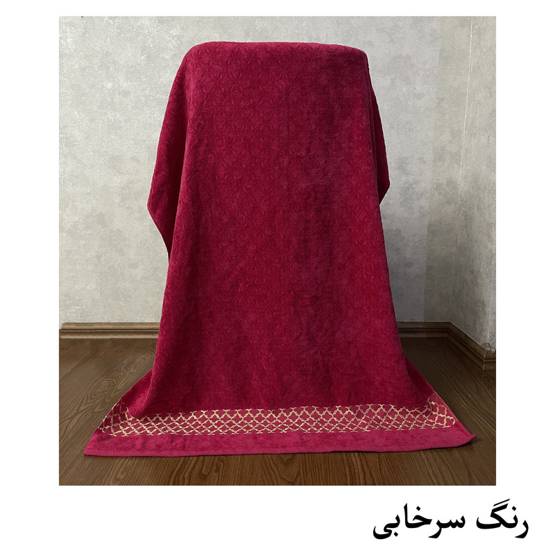 حوله حمام هنرمند مدل کریستال سایز 165x100 سانتی متر