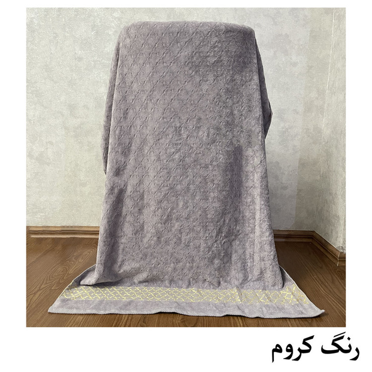 حوله حمام هنرمند مدل کریستال سایز 165x100 سانتی متر