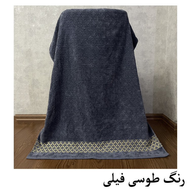 حوله حمام هنرمند مدل کریستال سایز 165x100 سانتی متر
