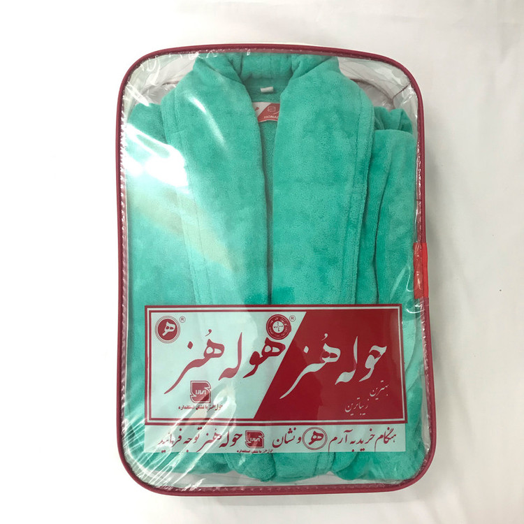 حوله پالتویی حوله هنر مدل تن پوش طرح ساده کد 02 سایز 125