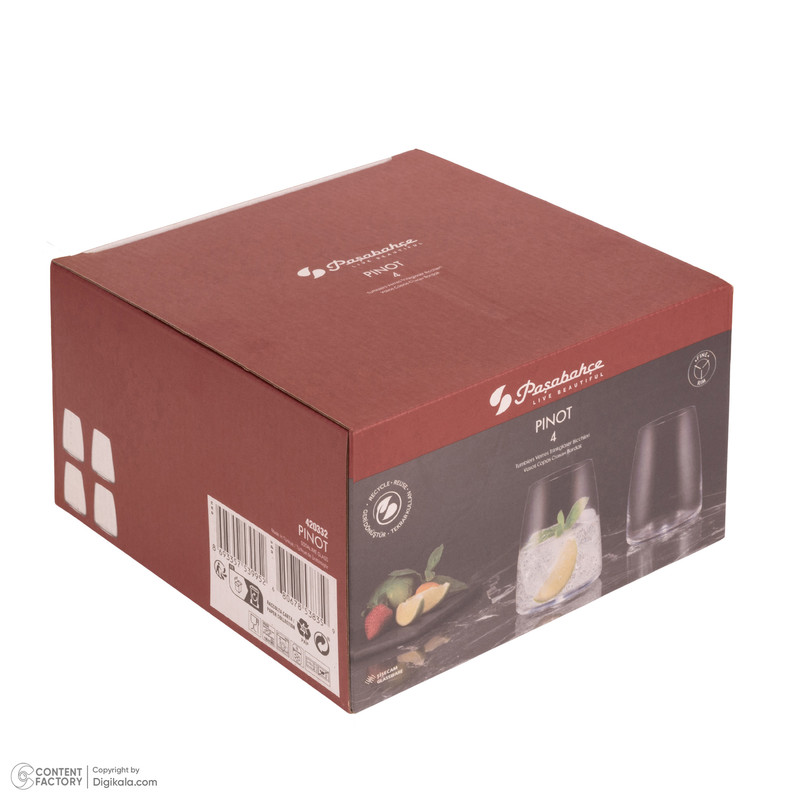 لیوان پاشاباغچه مدل Pinot 420424 بسته 4 عددی