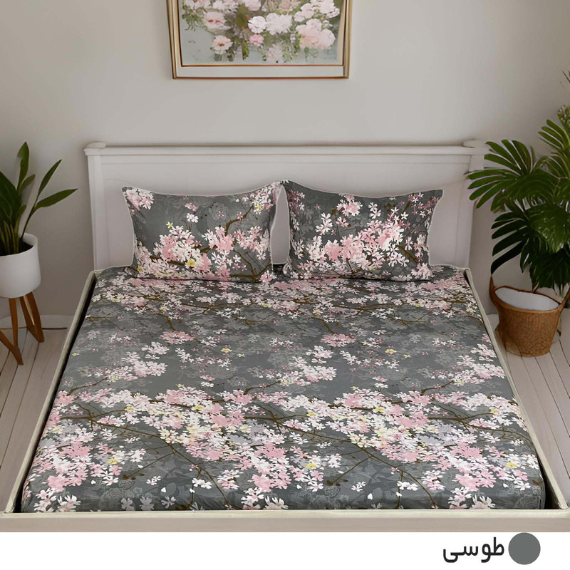 سرویس ملحفه دو نفره 3 تکه مانیکاهوم مدل آونگ پلاس