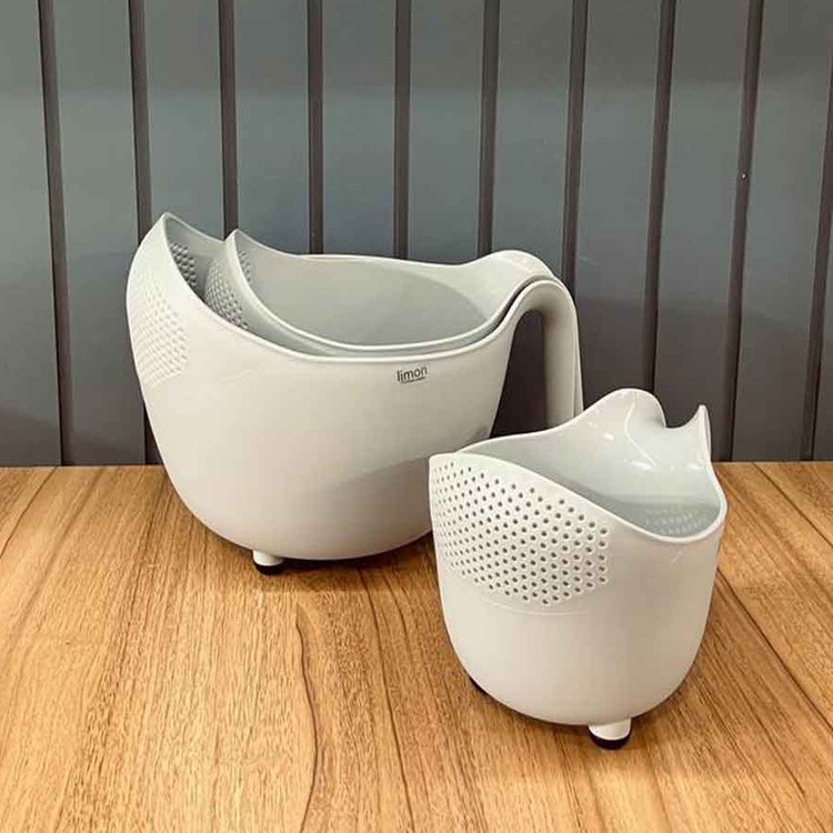 آبکش لیمون مدل دسته دار کد DH1330 مجموعه 3 عددی