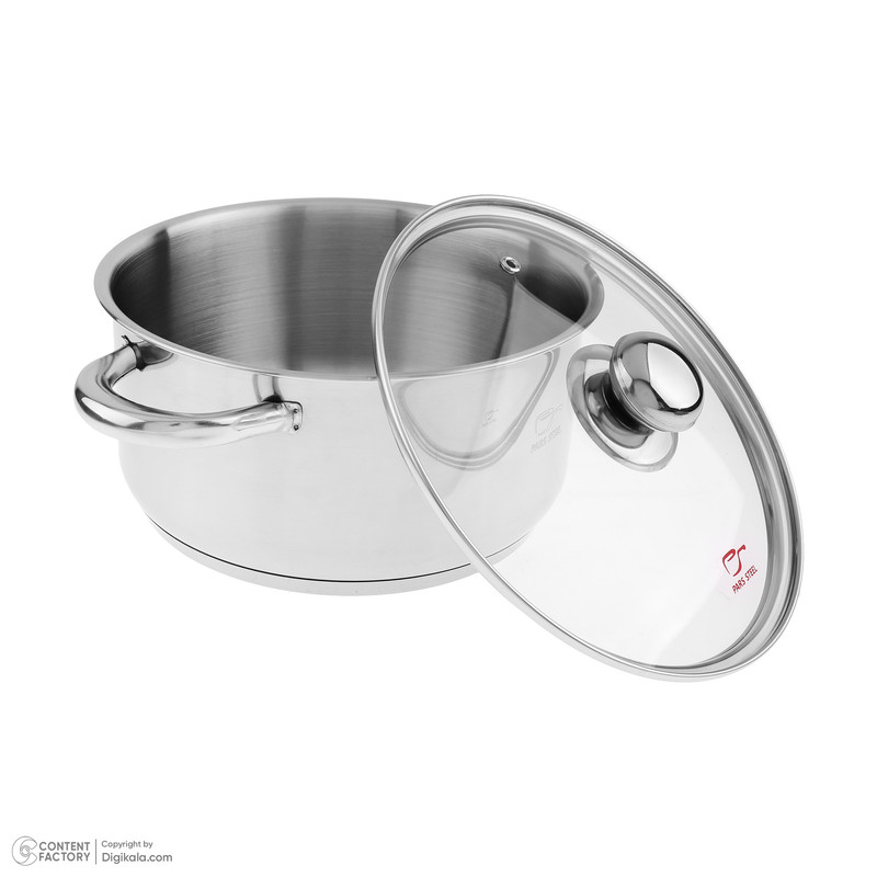 سرویس تابه و قابلمه 3 پارچه پارس استیل مدل فلزی کد 2424