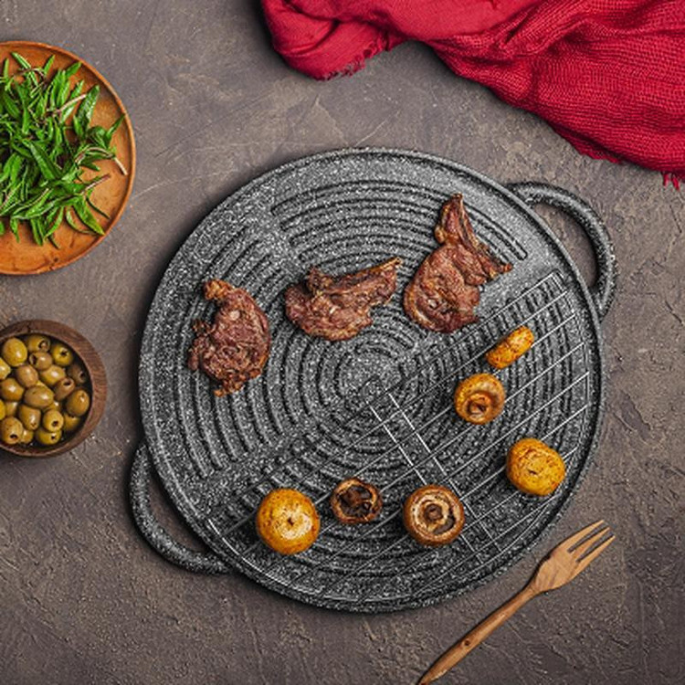 تابه گریل چدن نالینو مدل Daniele سایز 34
