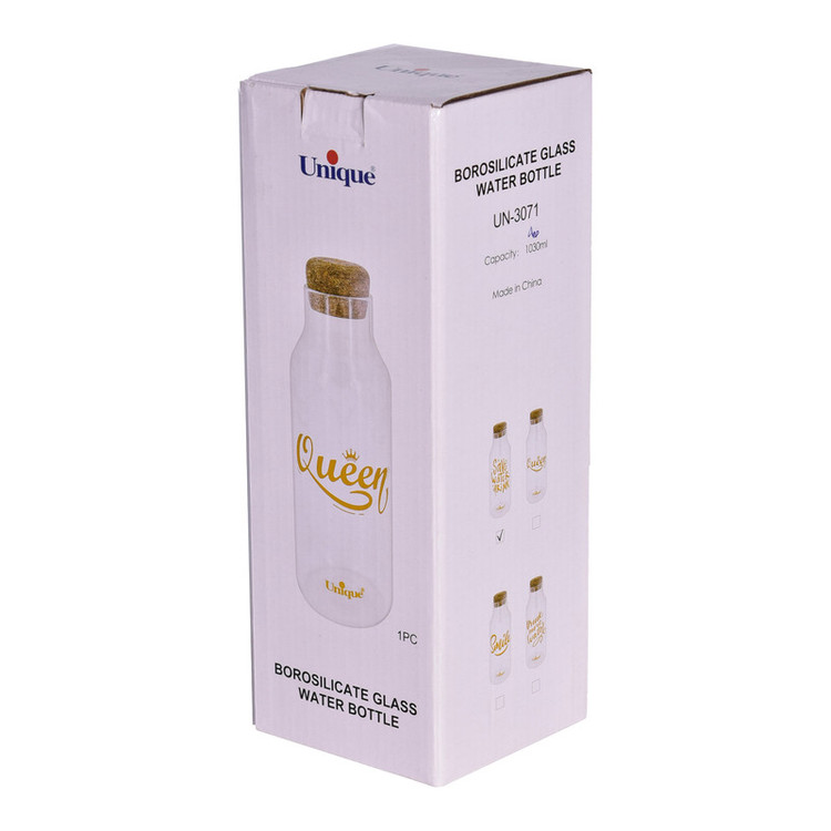 بطری آب یونیک طرح save water کد 3071 گنجایش 1.03 لیتر