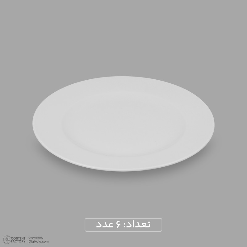 سرویس غذاخوری چینی 25 پارچه 6 نفره مقصود مدل دایره کد 008