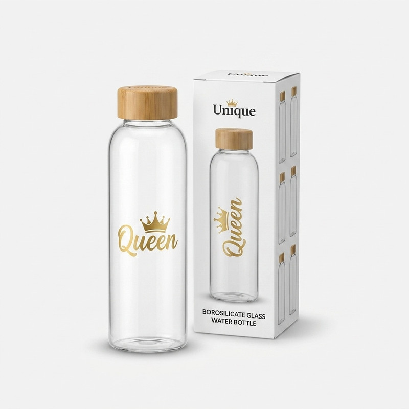 بطری آب یونیک طرح queen کد 3058 گنجایش 1.03 لیتر