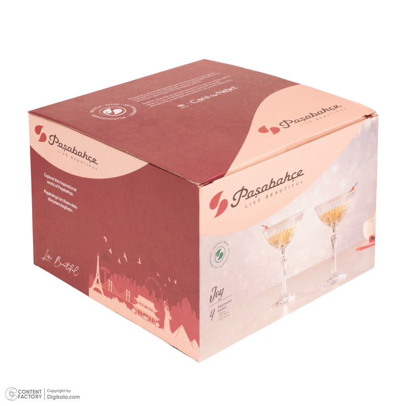 لیوان پاشاباغچه مدل گیلاس JOY 440310 بسته 4 عددی